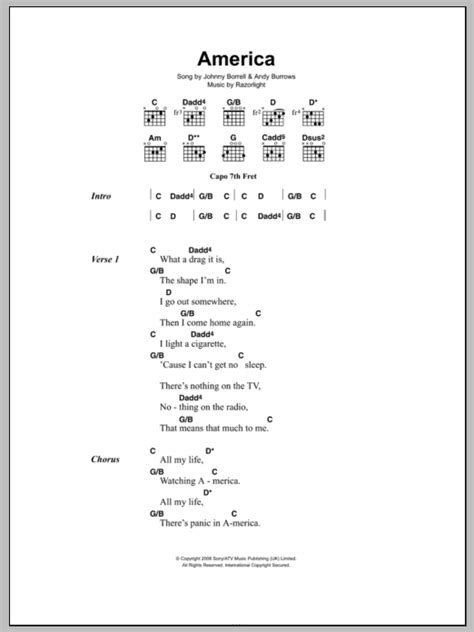 america chords|America Guitar Chords .